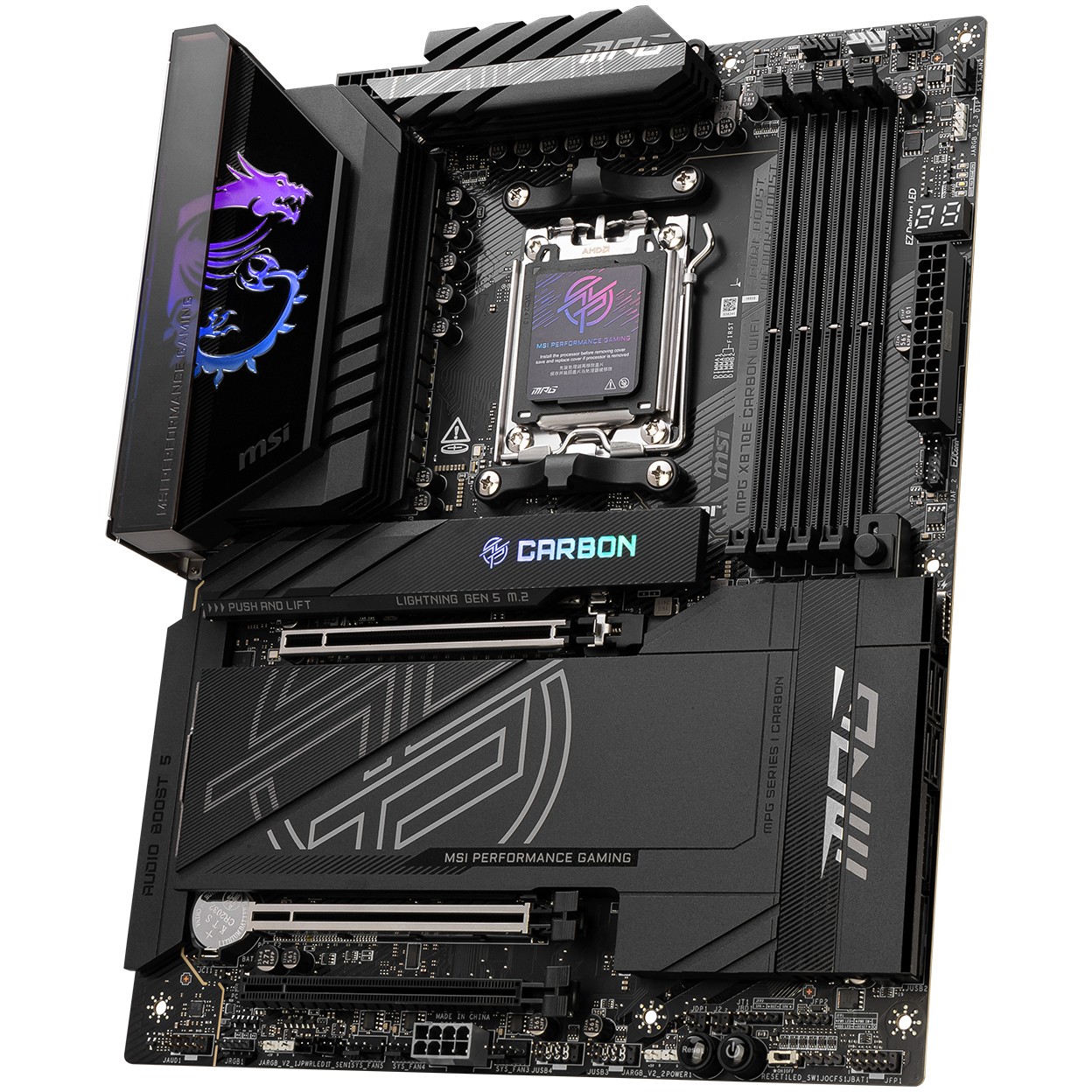 Motherboard MSI MPG X870E CARBON WIFI - ATX - Socket AM5 - AMD X870E-3
