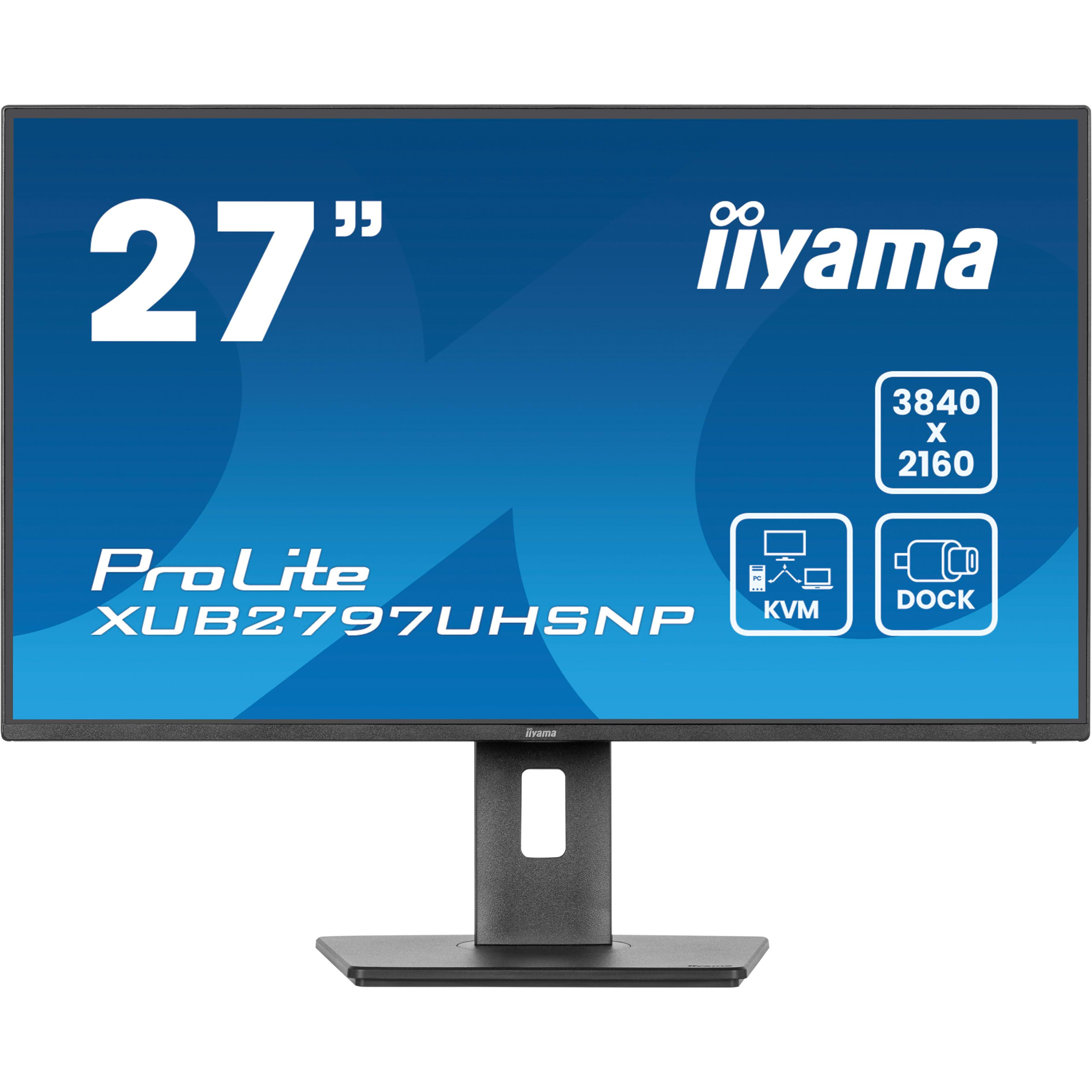 Monitor IIYAMA PL XUB2797UHSNP-B1 (27'', UHD, IPS, 100Hz, Flicker-Free tehnologija, Blue Light Reducer funkcija)-2