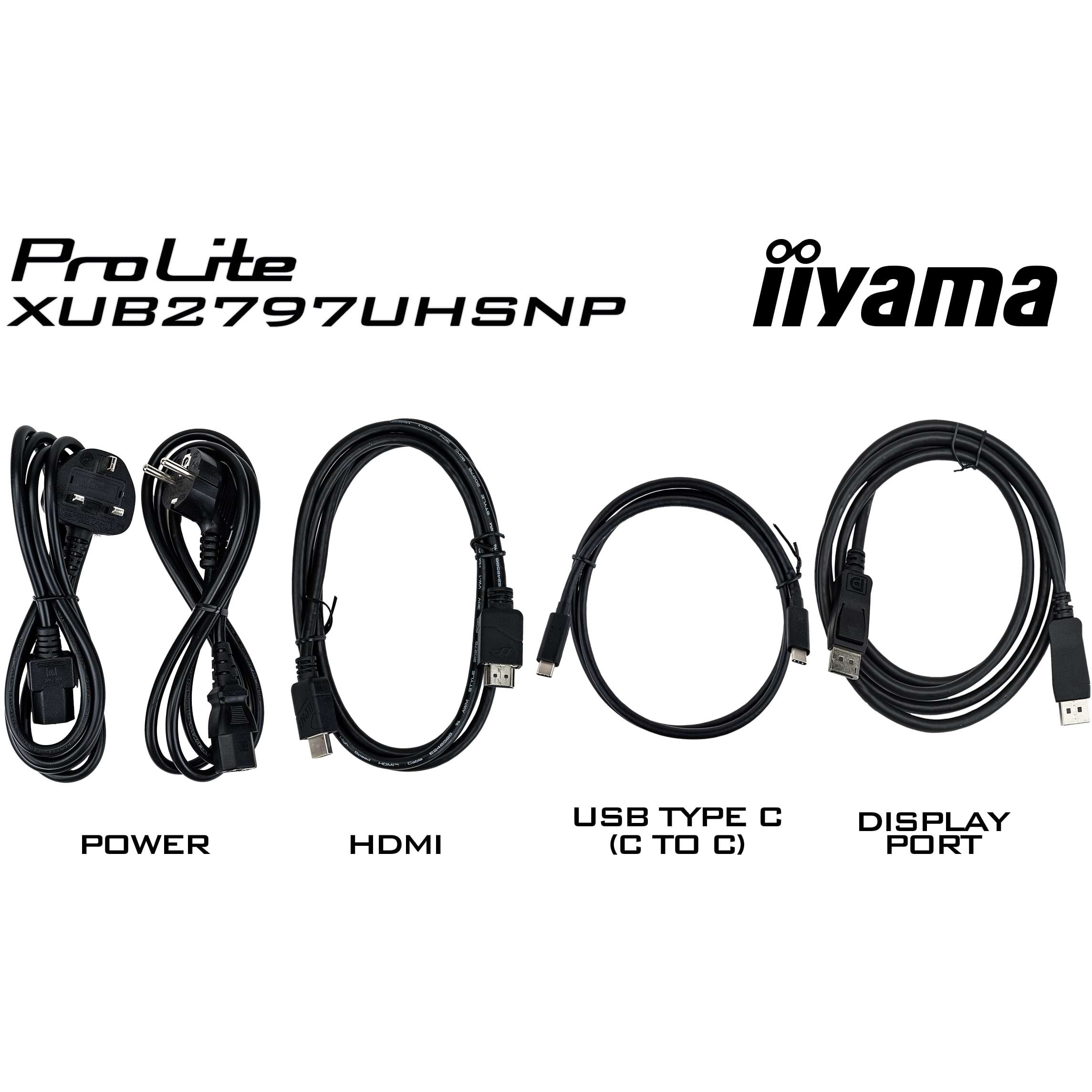 Monitor IIYAMA PL XUB2797UHSNP-B1 (27'', UHD, IPS, 100Hz, Flicker-Free tehnologija, Blue Light Reducer funkcija)-7