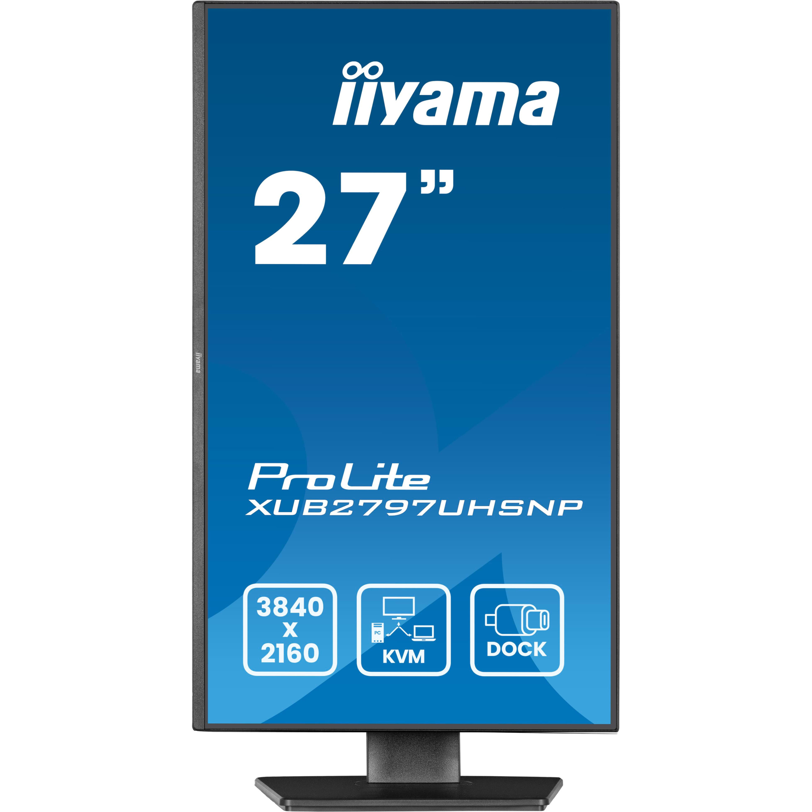 Monitor IIYAMA PL XUB2797UHSNP-B1 (27'', UHD, IPS, 100Hz, Flicker-Free tehnologija, Blue Light Reducer funkcija)-8