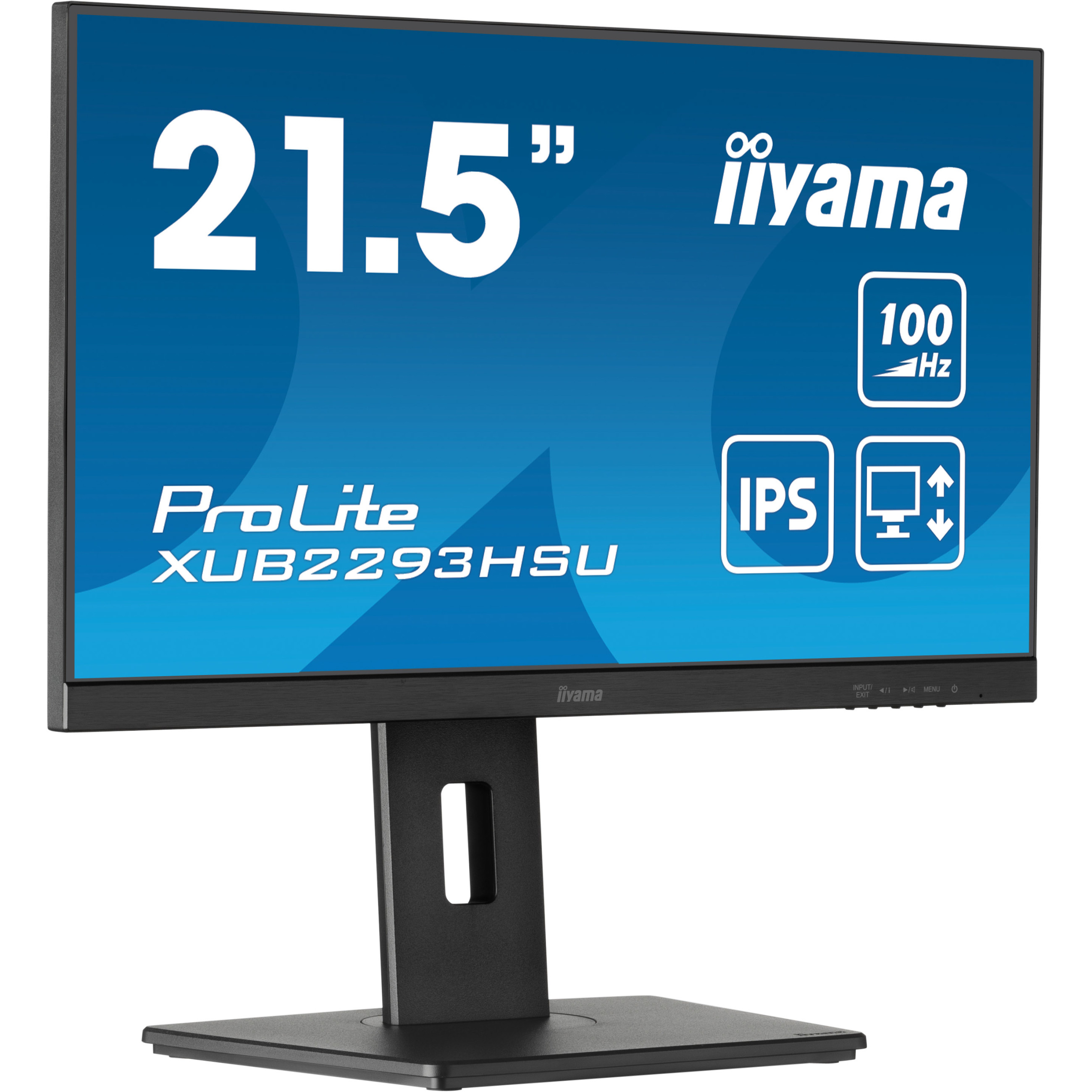 Monitor IIYAMA XUB2293HSU-B7 (21.5", Full HD, IPS, 100Hz, HDMI/DP, USB 2.0)-1