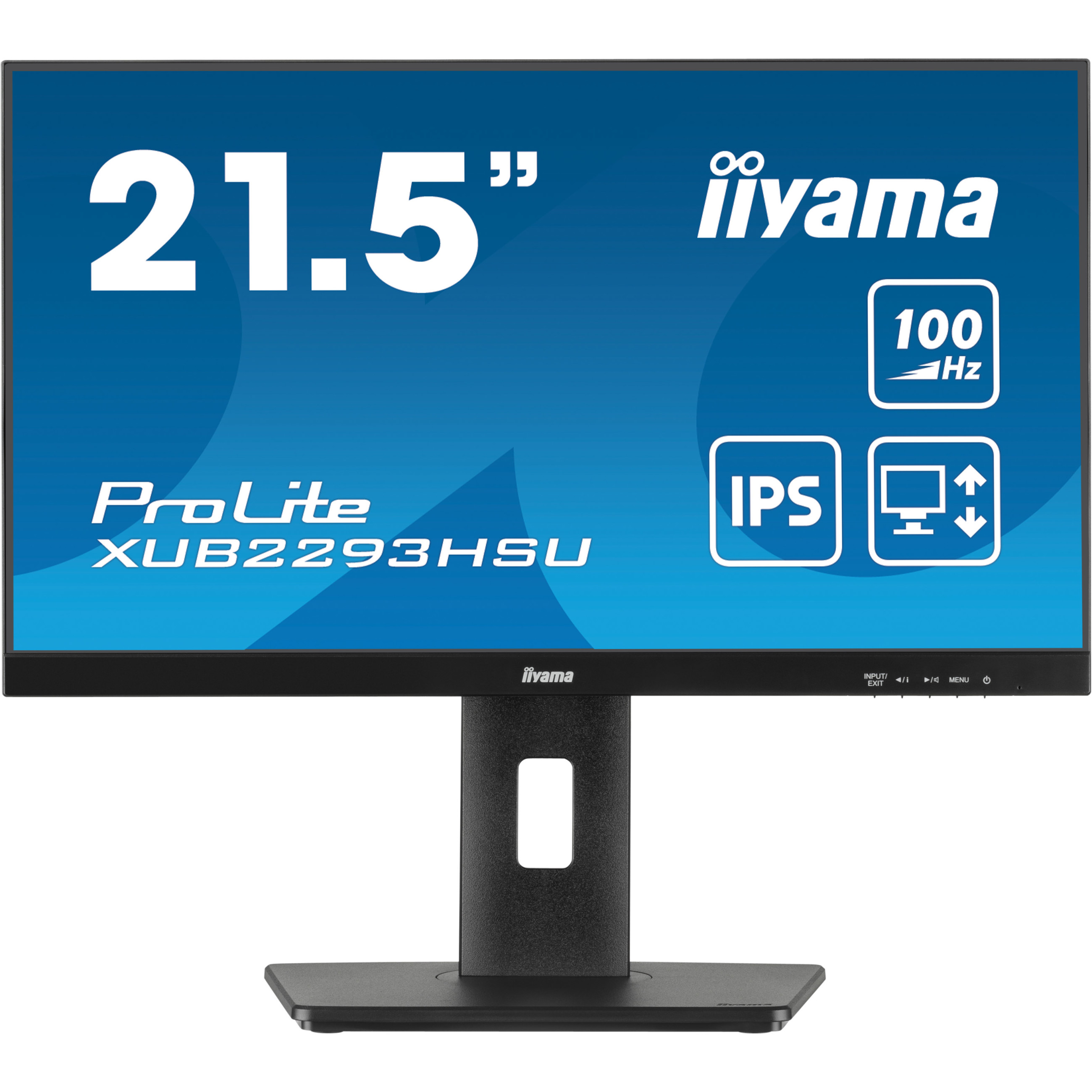 Monitor IIYAMA XUB2293HSU-B7 (21.5", Full HD, IPS, 100Hz, HDMI/DP, USB 2.0)-2
