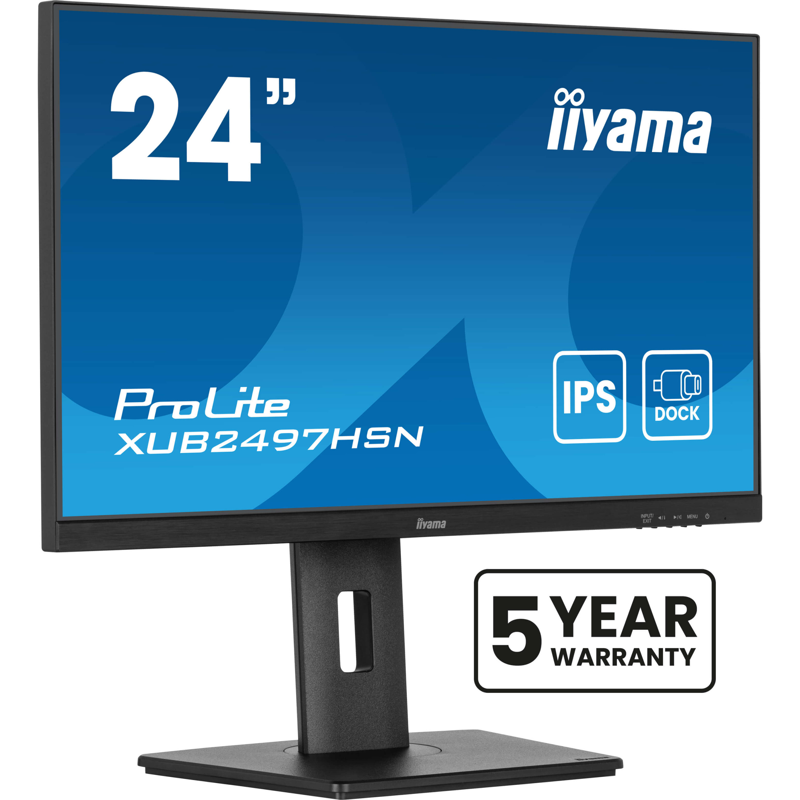 Monitor IIYAMA XUB2497HSN-B2 (24'', Full HD, IPS, 100Hz, 1 ms, HDMI/DP/USB-C)-1