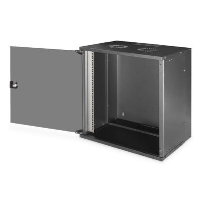 Rack Digitus SOHO PRO Series - 12U (čelična konstrukcija, nosivost do 60 kg, montaža na zid, zaključavanje staklenih vrata, ugrađeni ventilacijski sustav)-0