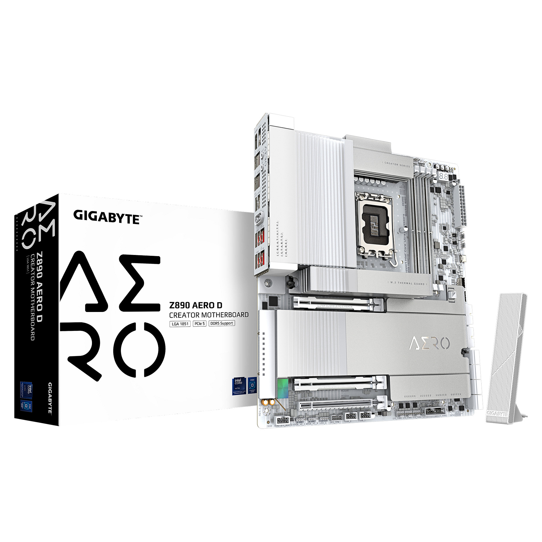 Matična ploča GIGABYTE Z890 AERO D (ATX, LGA1851 Socket, Z890, 4 DIMM utora, PCIe 4.0/5.0, 2.5 Gigabit Ethernet)-1
