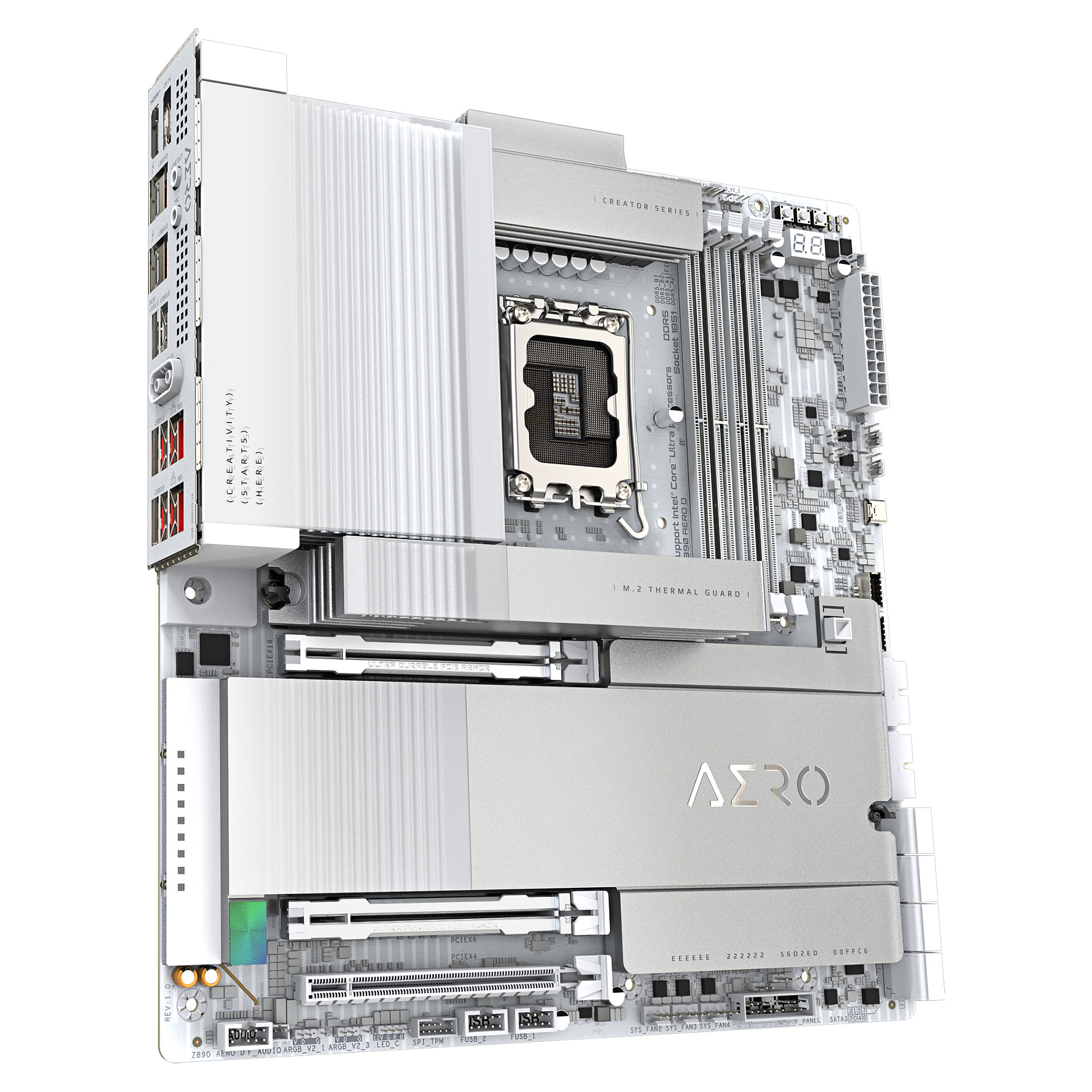 Matična ploča GIGABYTE Z890 AERO D (ATX, LGA1851 Socket, Z890, 4 DIMM utora, PCIe 4.0/5.0, 2.5 Gigabit Ethernet)-3