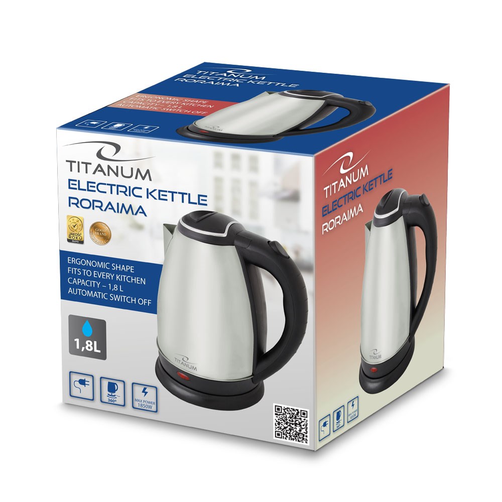 Električni čajnik TITANUM TKK102X (1.8L, 1800W, inox) srebrna-1
