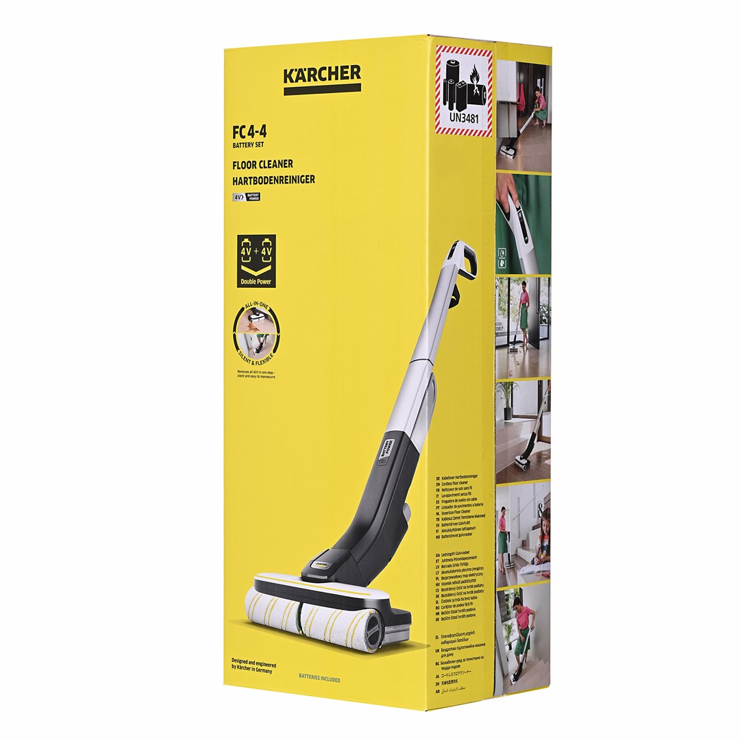Kärcher FC 4-4 Stick vacuum Battery Dry&wet Bagless Black, Grey 2.5 Ah-7