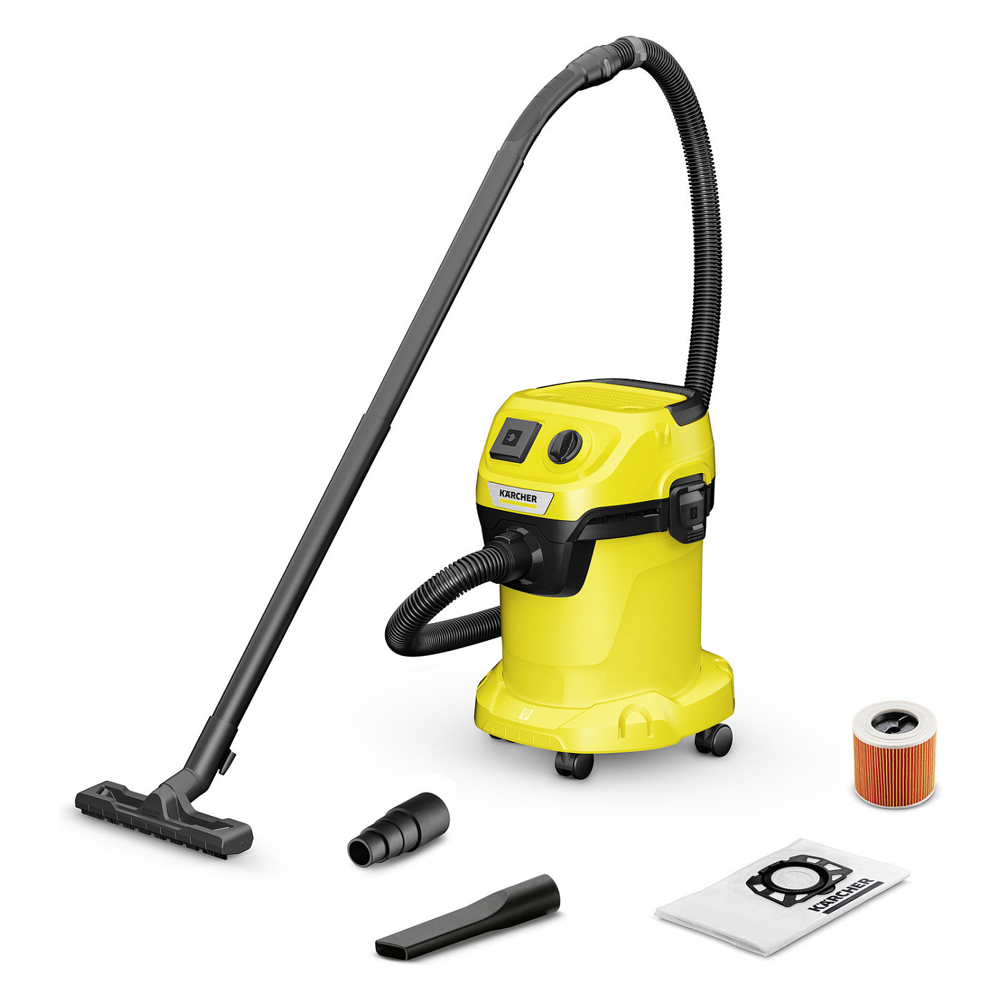 Kärcher WD 3 P V-17/4/20 Black, Yellow 17 L 1000 W-0