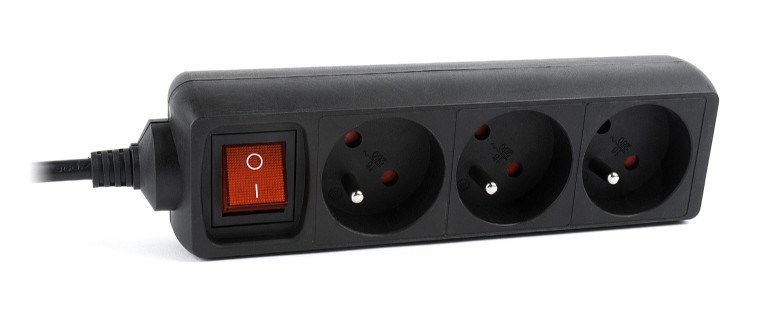 Zaštita od prenapona GEMBIRD EG-PSU3F-01 crna 3 AC utičnice 230 V 0.6 m-2