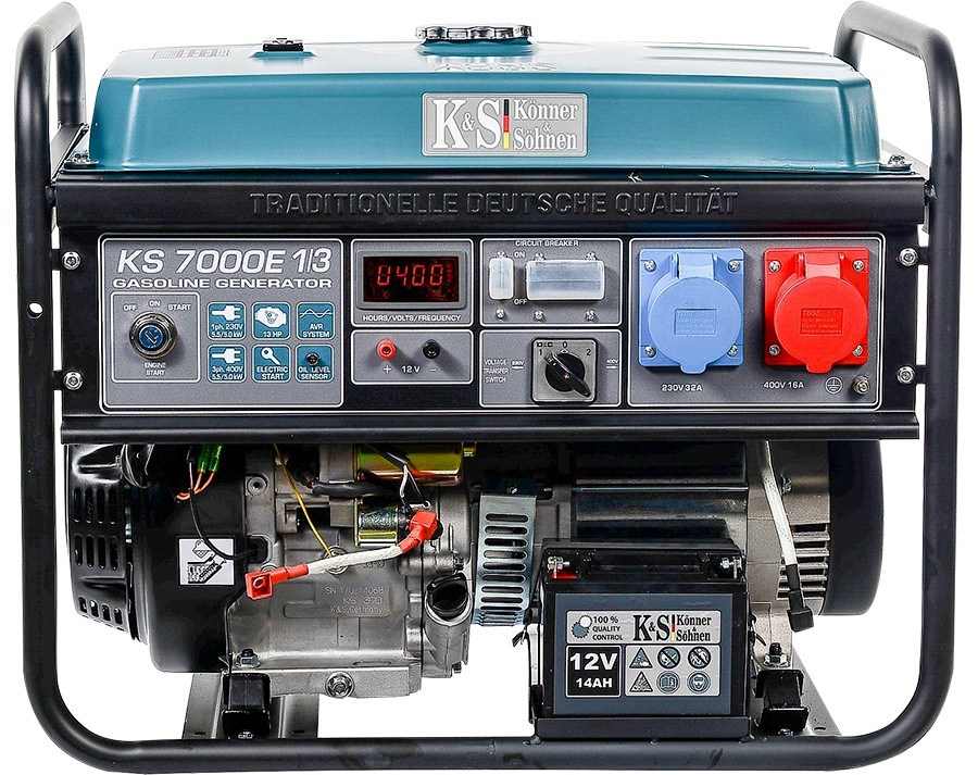 Generator KÖNNER & SÖHNEN KS7000E-1/3 (1-cilindrični benzinski, 4-taktni, zračno hlađen, AVR, IP23M)-3