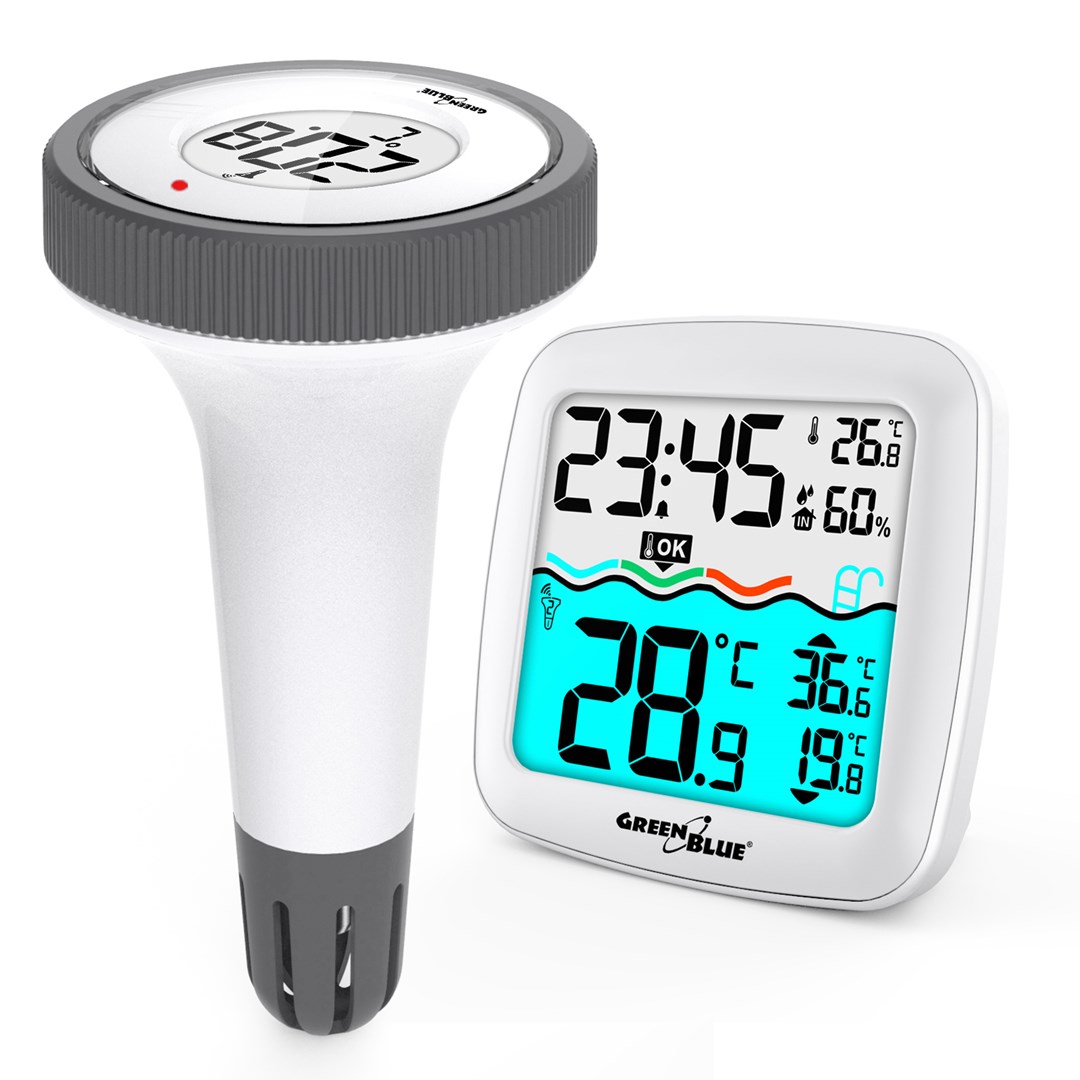 Wireless Swimming Pool Temperature Sensor Weather Station Humidity DCF RCC-4