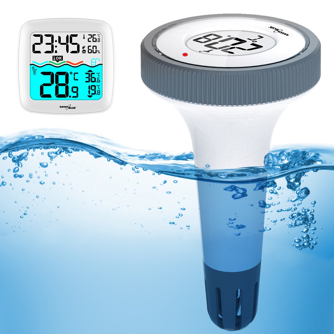 Wireless Swimming Pool Temperature Sensor Weather Station Humidity DCF RCC-2