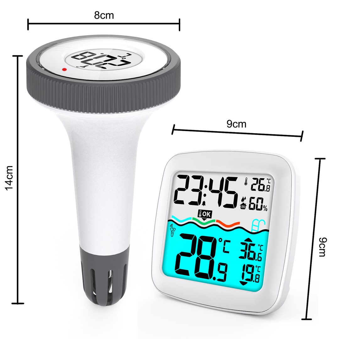 Wireless Swimming Pool Temperature Sensor Weather Station Humidity DCF RCC-7