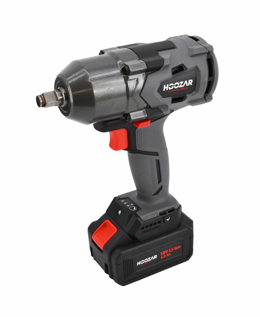 Akumulatorski udarni odvijač HOOZAR IW20BL (18V, 600Nm, 1/2", 1x 4.0Ah baterija)-0