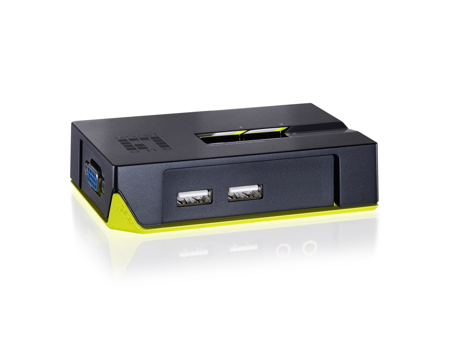 KVM prekidač LEVELONE KVM-0222 (2-port, USB, VGA)