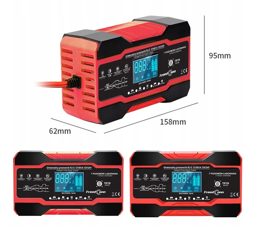 Punjač baterije FREEDCONN RJ-C 121001A (12V, 10A /24V 5A)-6