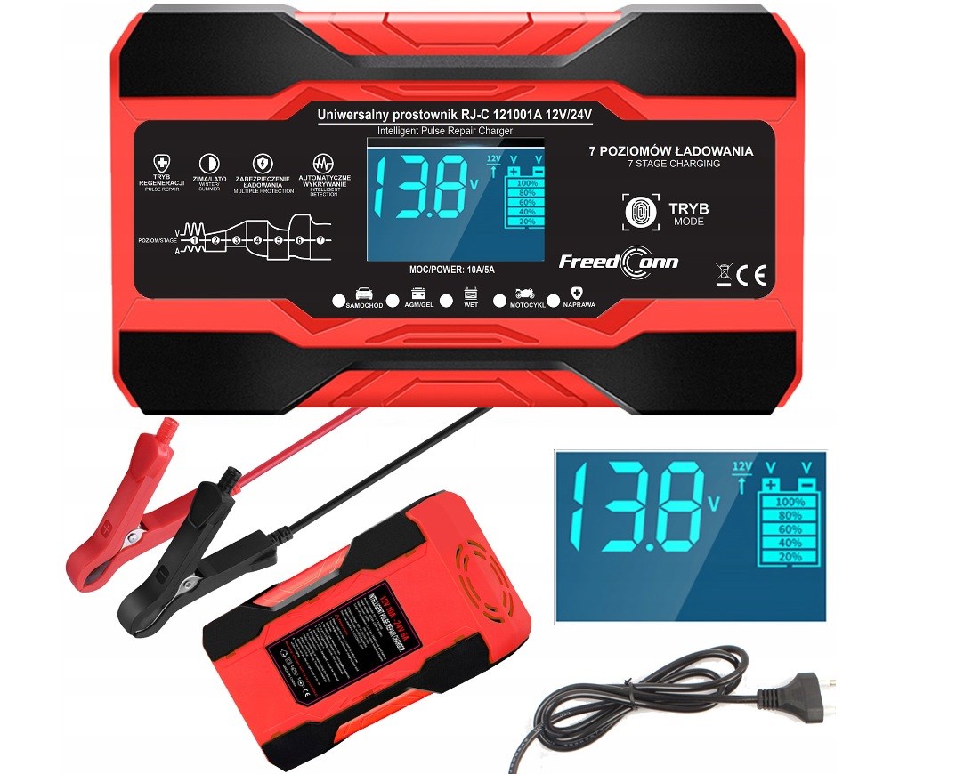 Punjač baterije FREEDCONN RJ-C 121001A (12V, 10A /24V 5A)-0