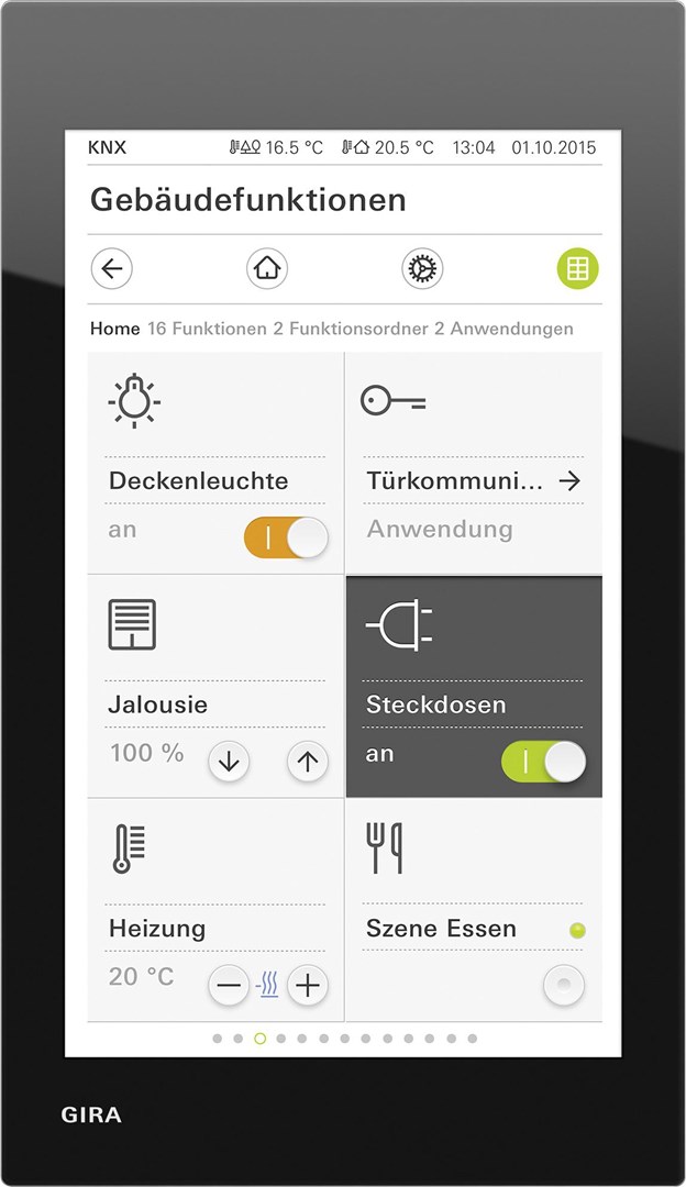 Upravljački panel GIRA G1 KNX (6" TFT, PoE, KNX, IP21) Crni-1