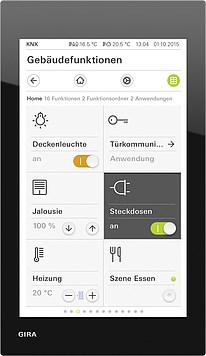 Upravljački panel GIRA G1 KNX (6" TFT, PoE, KNX, IP21) Crni-2