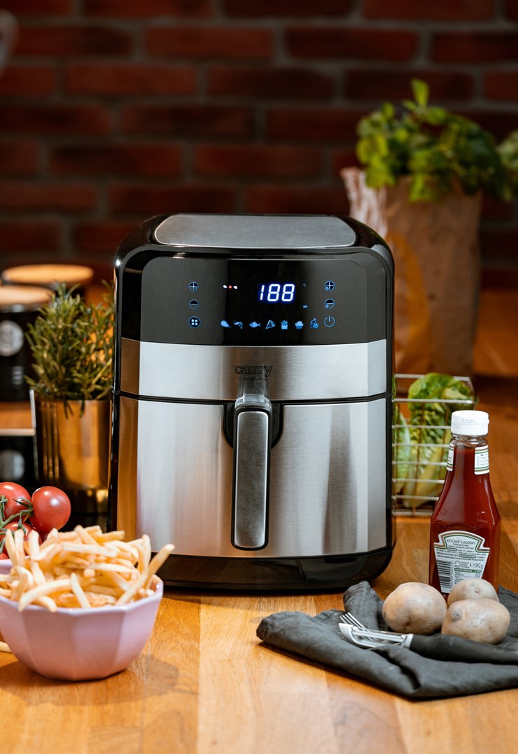 Friteza na vrući zrak CAMRY CR 6311 (kapacitet 5 litara, raspon temperature 80-200 °C, snaga 1700 W)-3