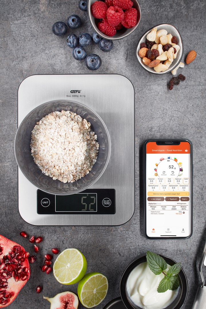 Digitalna kuhinjska vaga GEFU SCORE G-21930 (do 5 kg, crna boja)-2