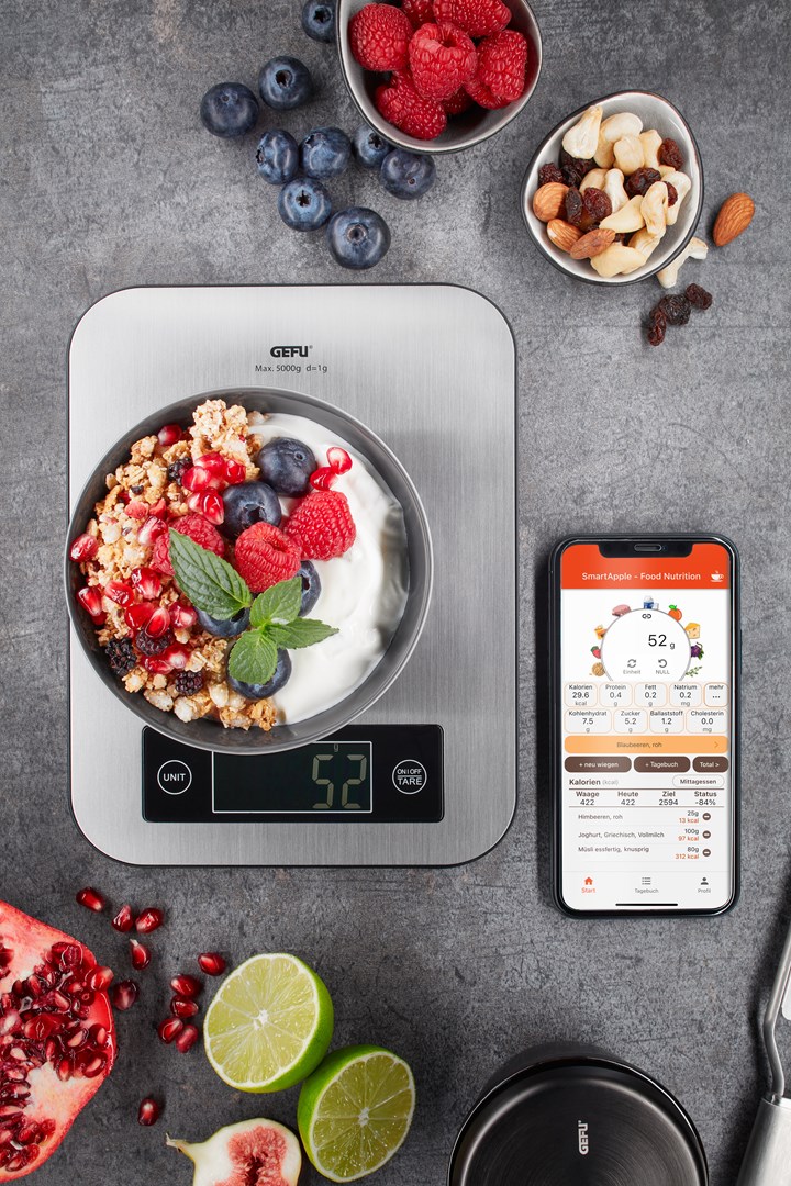 Digitalna kuhinjska vaga GEFU SCORE G-21930 (do 5 kg, crna boja)-3