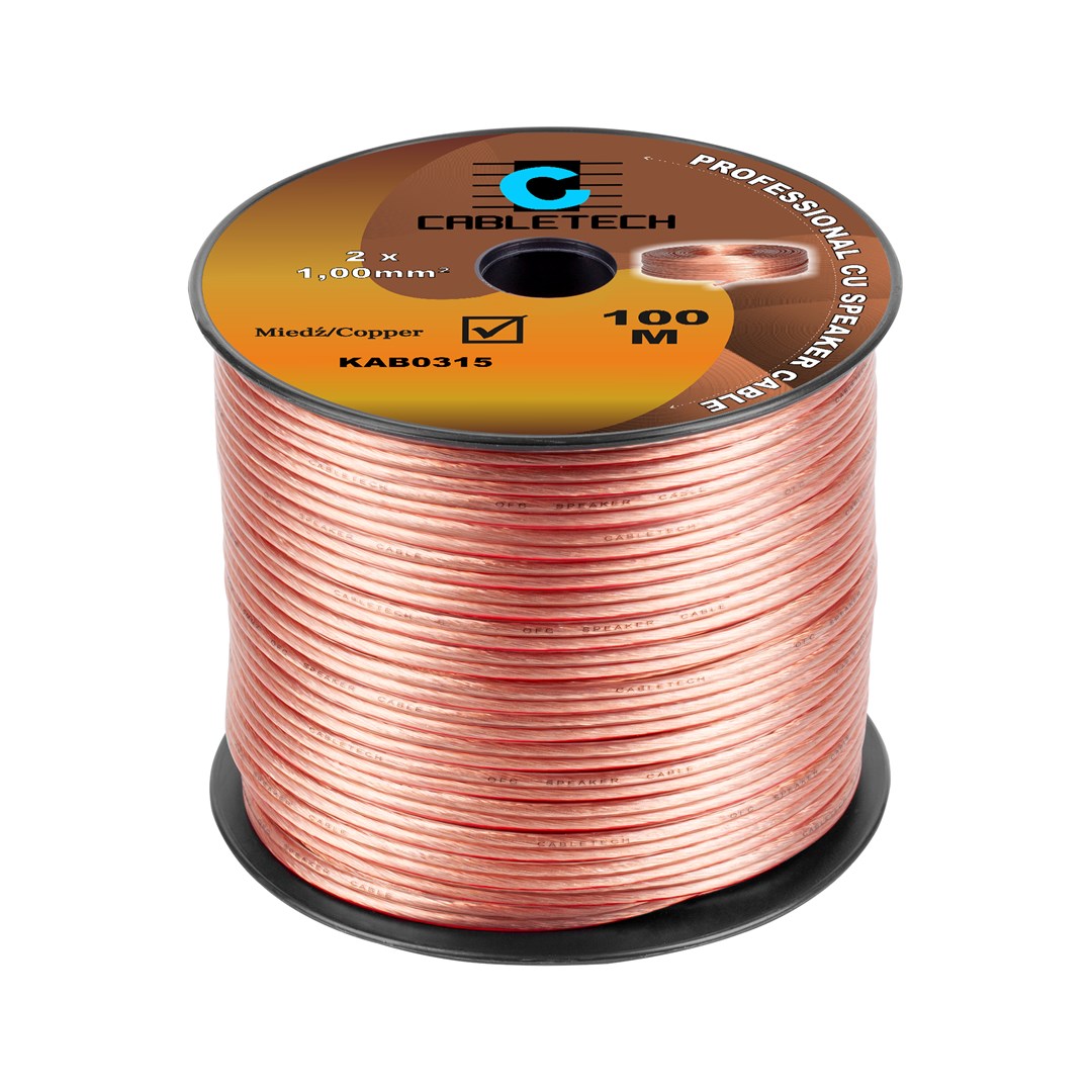Cabletech zvučnički kabel 2x1.0mm²-0