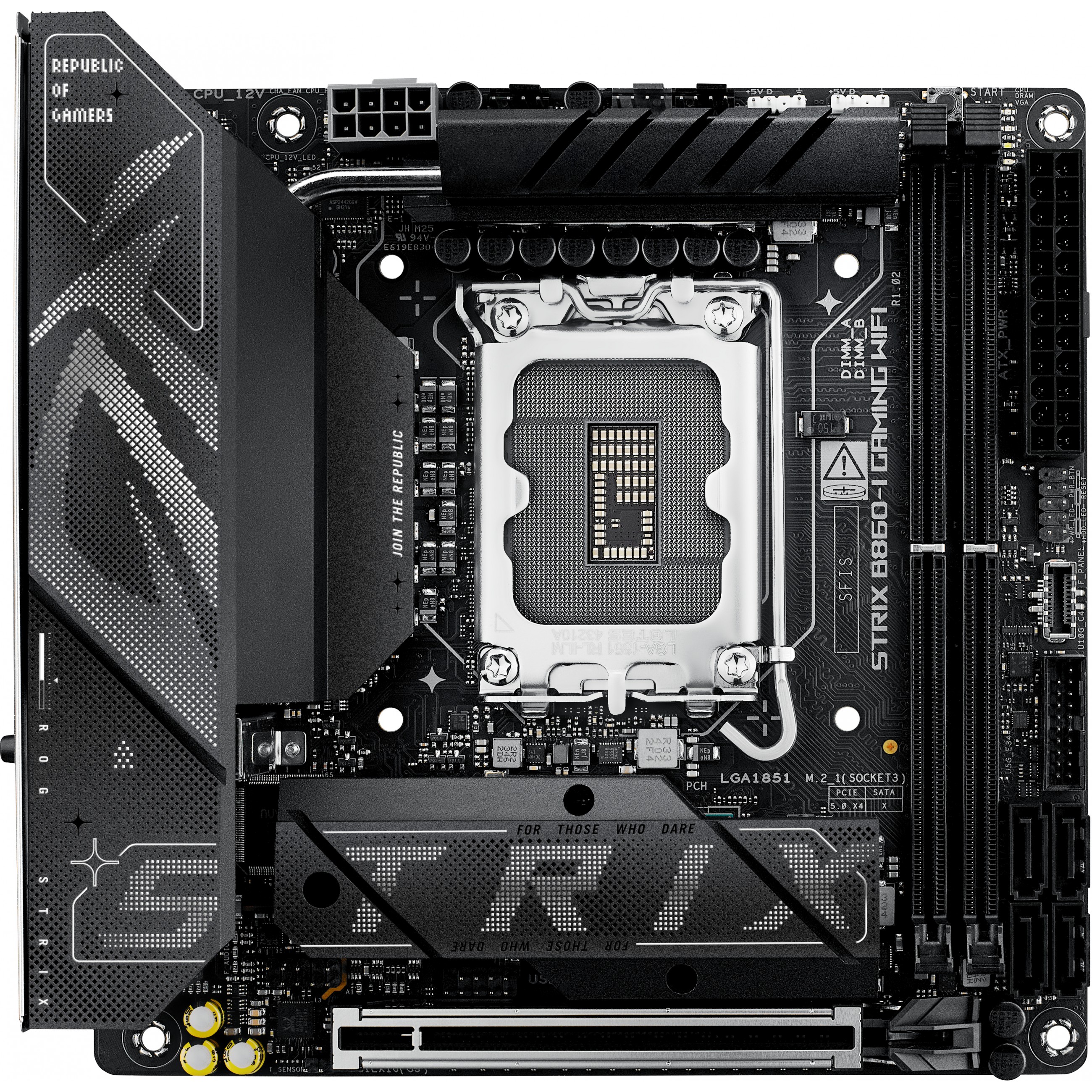 Matična ploča ASUS ROG STRIX B860-I GAMING WIFI (Intel B860, LGA 1851, mini ITX)-1