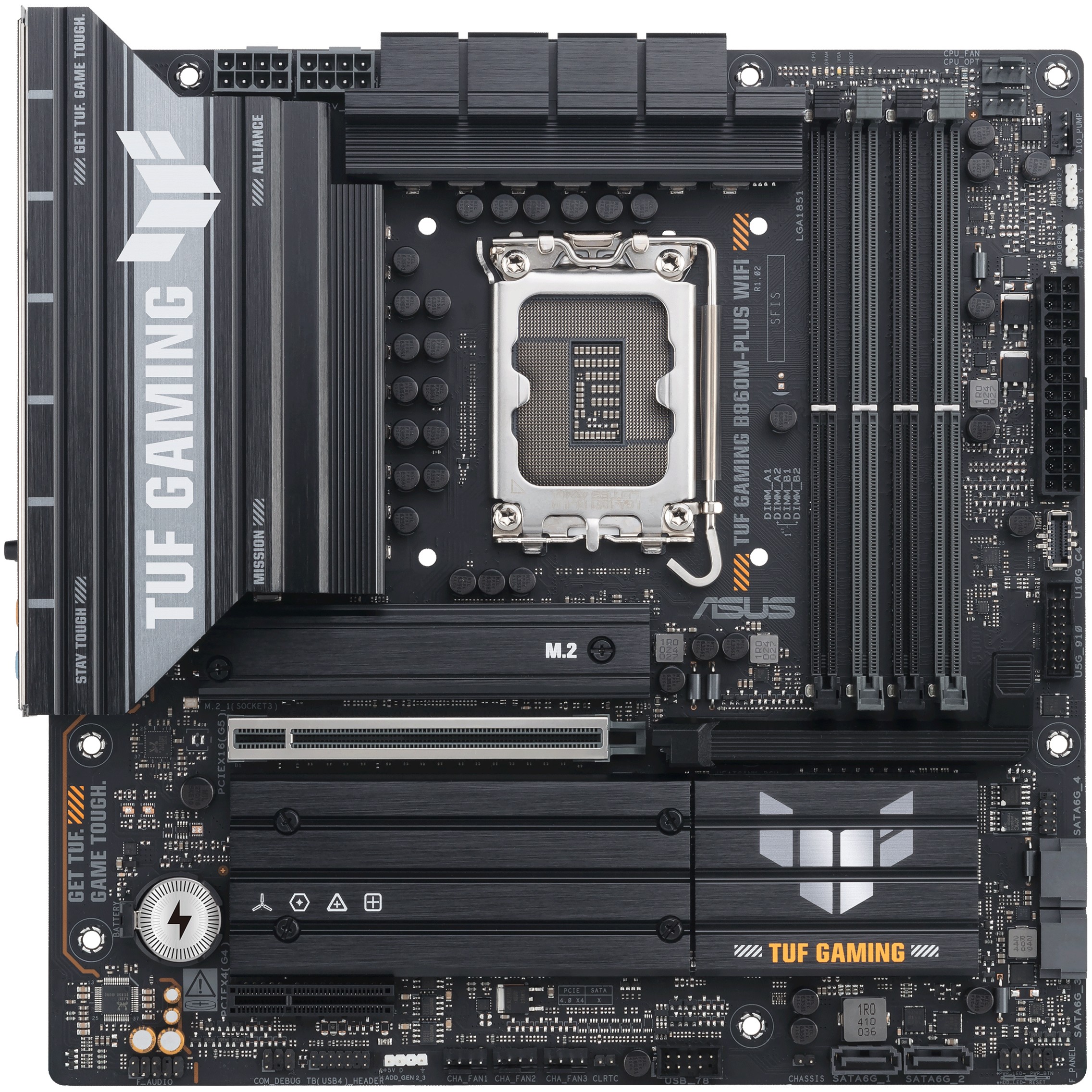 Matična ploča ASUS TUF GAMING B860M-PLUS WIFI (Intel B860, LGA 1851, micro ATX)