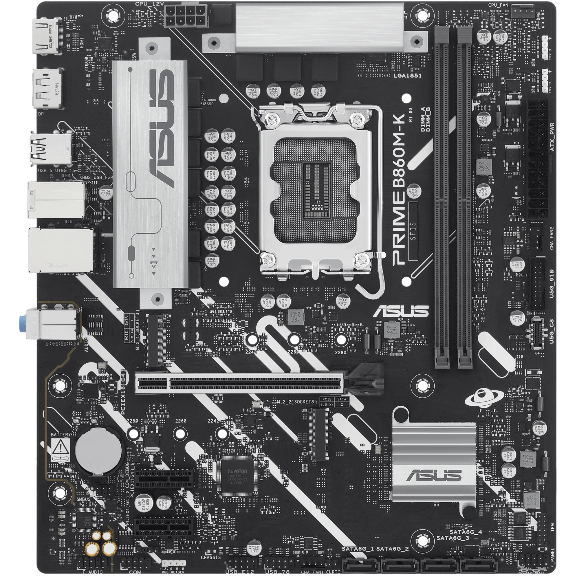 Matična ploča ASUS PRIME B860M-K (Intel B860, LGA 1851, micro ATX)