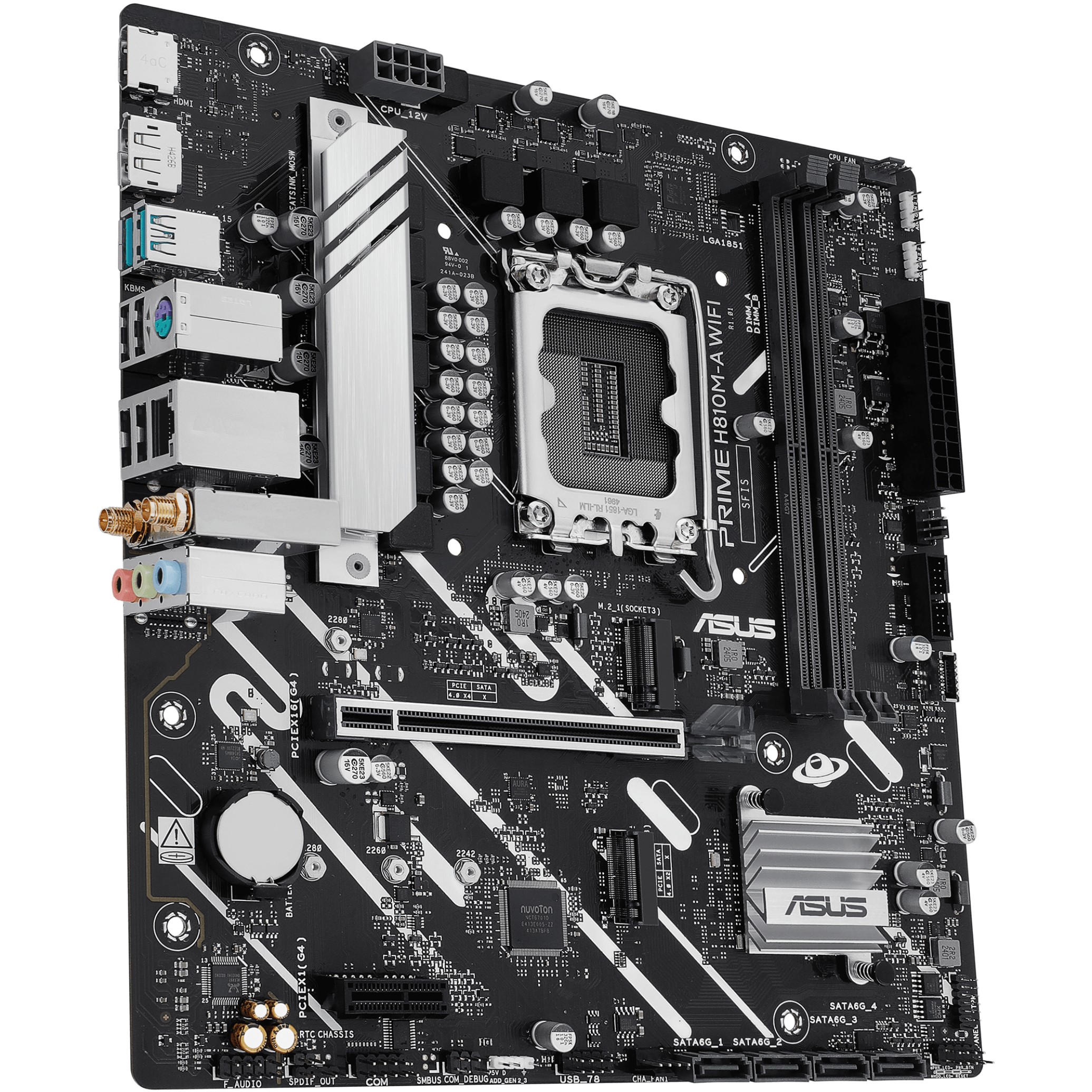 Matična ploča ASUS PRIME H810M-A WIFI Intel H810 LGA 1851 micro ATX-3
