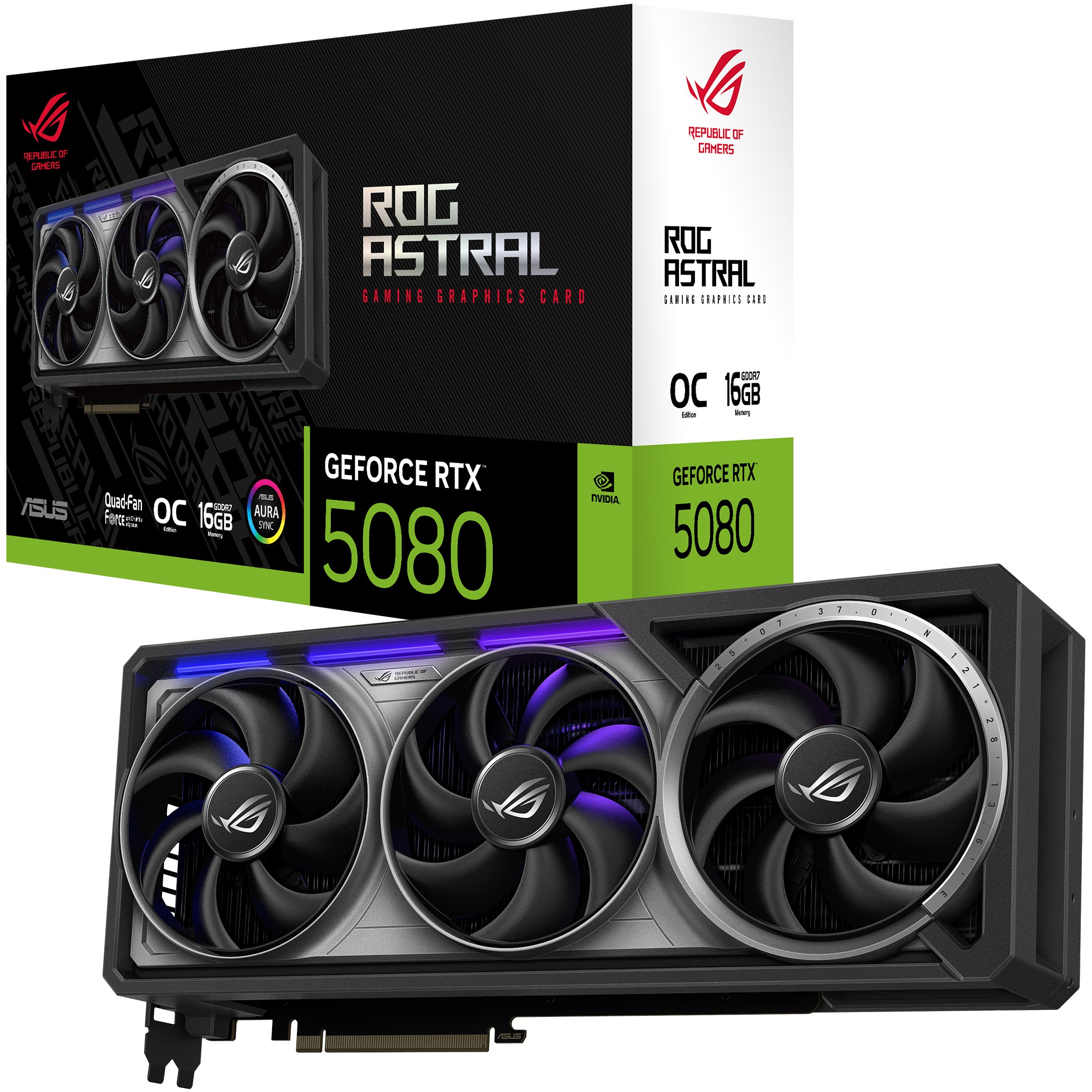 Grafička kartica ASUS ROG Astral RTX5080-O16G-GAMING (NVIDIA GeForce RTX 5080, 16 GB GDDR7, PCIe 5.0, HDMI 2.1b, 3x DisplayPort)-12