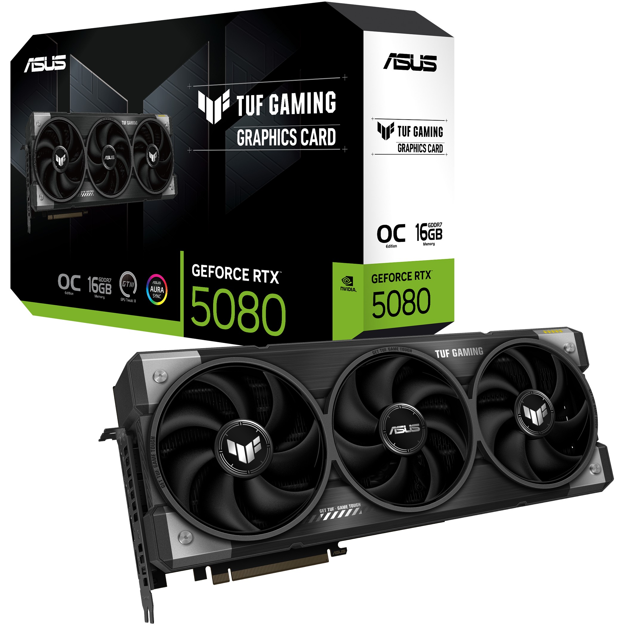 Grafička kartica ASUS TUF Gaming TUF-RTX5080-O16G-GAMING (NVIDIA GeForce RTX 5080, 16 GB GDDR7, HDMI 2.1b, PCI Express 5.0, ASUS Axial-tech hlađenje)-8