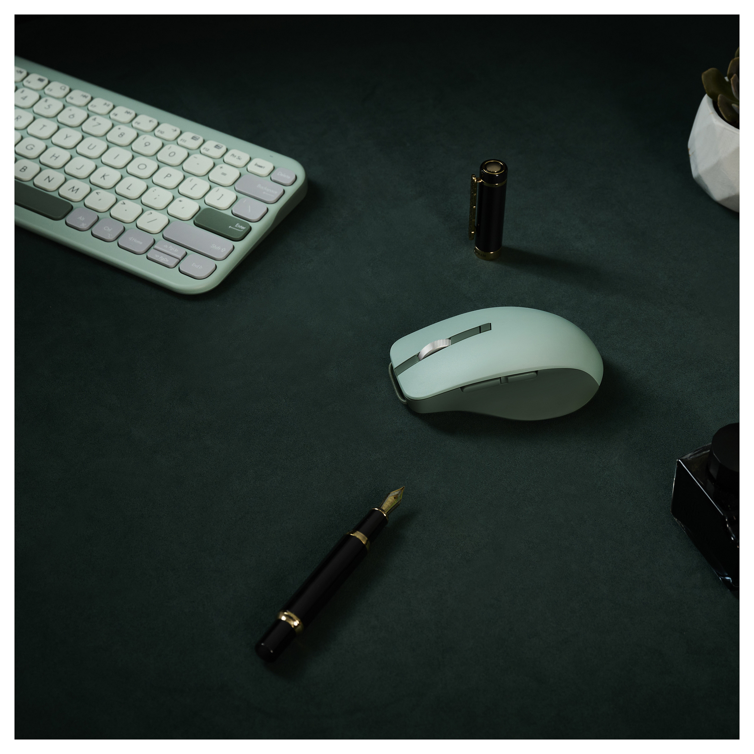 Bežični miš ASUS Marshmallow Mouse MD200 Quiet Green (Bluetooth & 2.4GHz, 4000 DPI, tihe tipke)-5