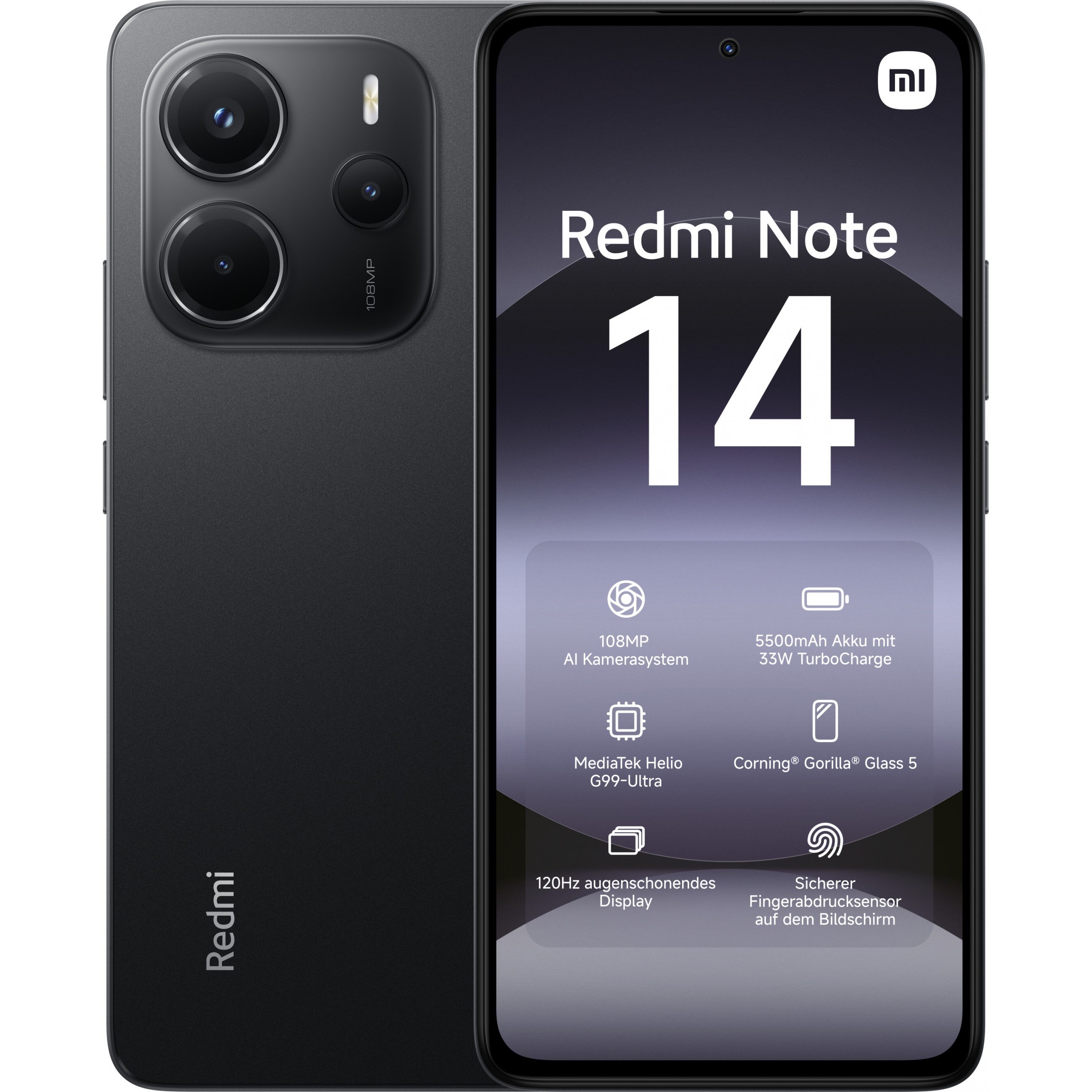 Mobitel XIAOMI Redmi Note 14 4G, 6/128GB, crni-4