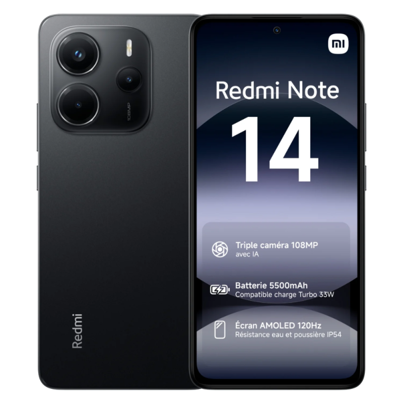 Mobitel XIAOMI Redmi Note 14 5G, 8/256GB, crni-0