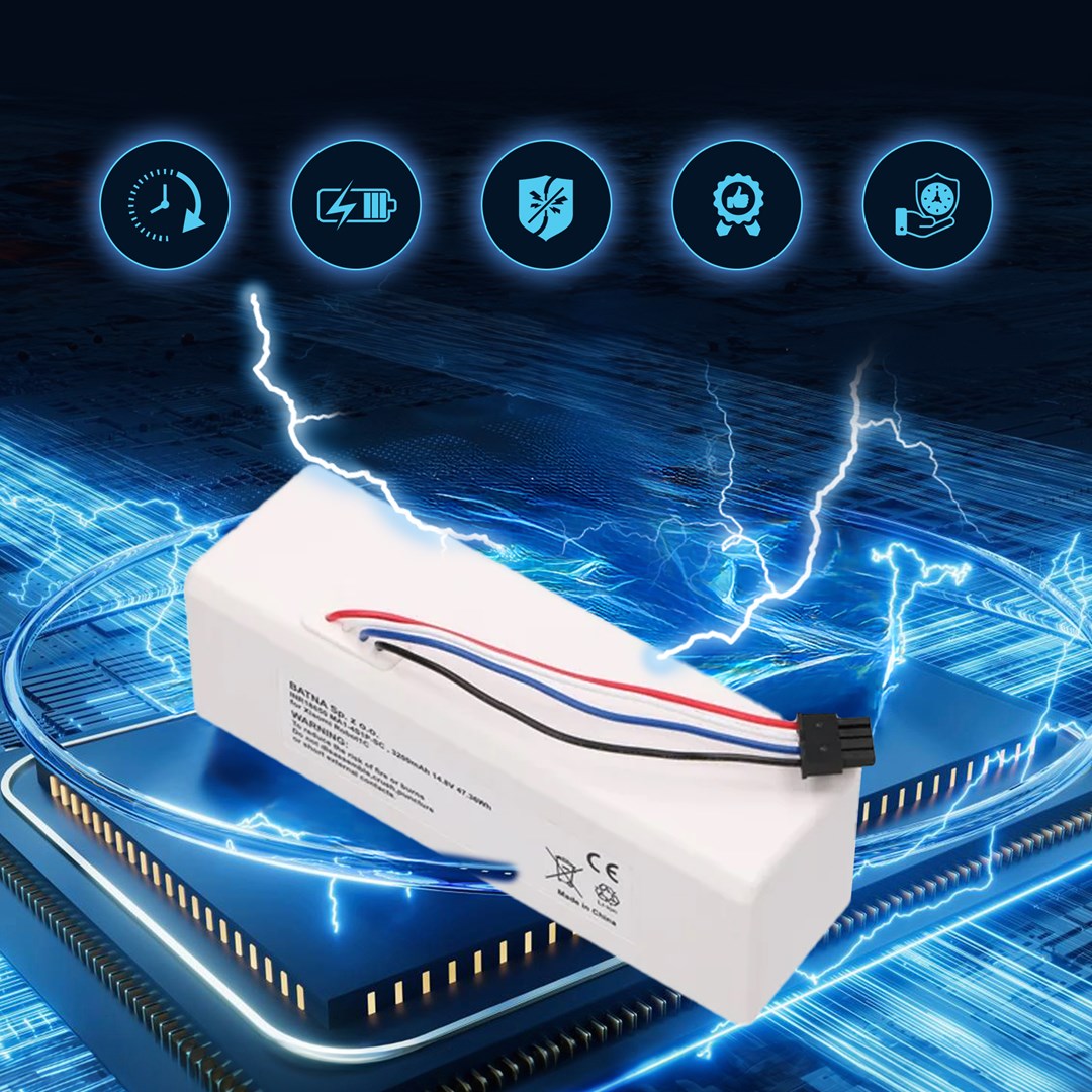 Baterija za XIAOMI Robot 1C P1904-4S1P-MM, 3200mAh, 47.36Wh, STYTJ01ZHM Mijia 1C P1904-4S1P-MM (Dreame MC1808)-3