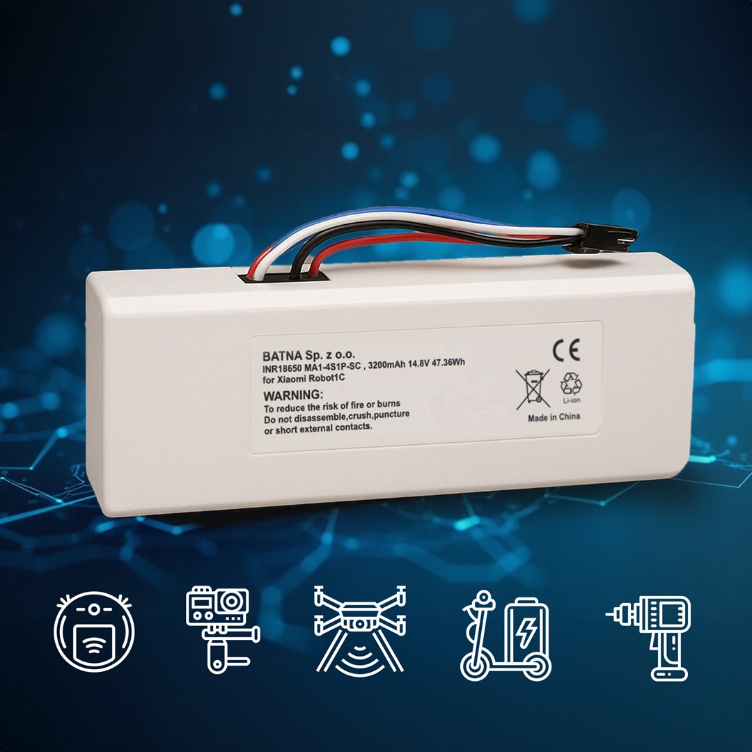 Baterija za XIAOMI Robot 1C P1904-4S1P-MM, 3200mAh, 47.36Wh, STYTJ01ZHM Mijia 1C P1904-4S1P-MM (Dreame MC1808)-7