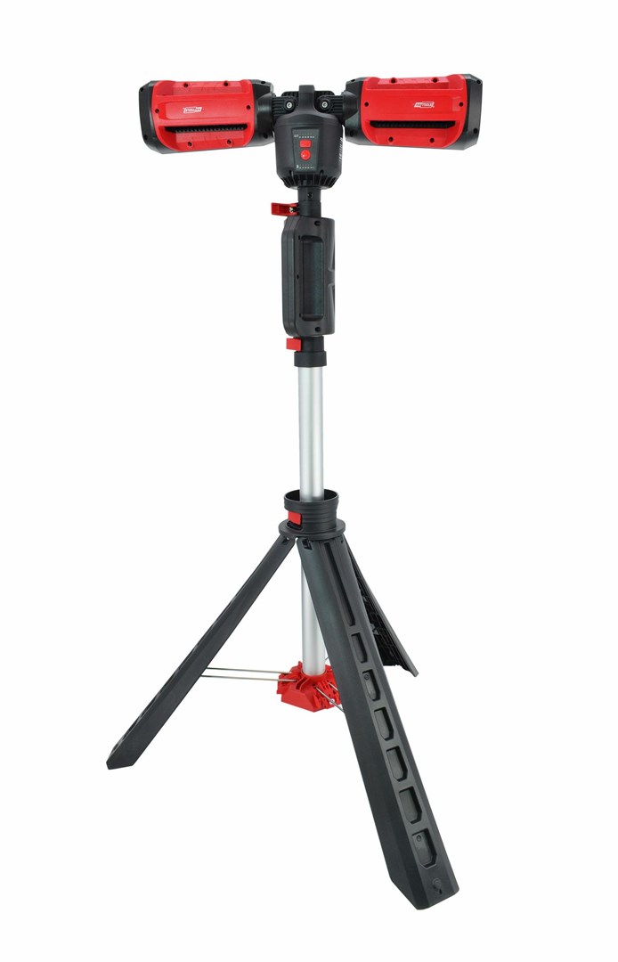 Prijenosni AKU LED reflektor AWTOOLS 6000lm s dvostrukom glavom i stalkom (AW20225)-0