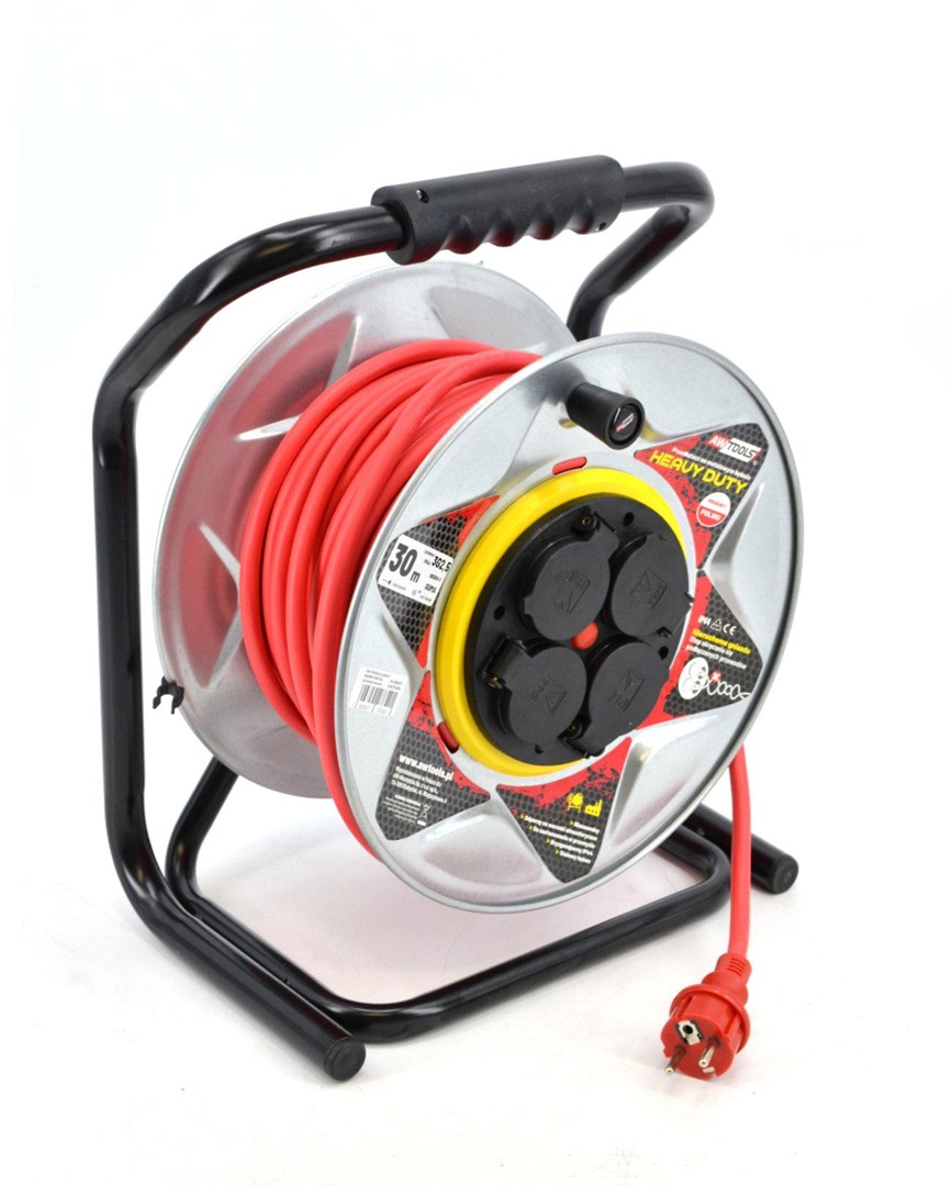 Produžni kabel na motalici AWTOOLS AW30032 (50m, 3x1.5mm², IP44)-4