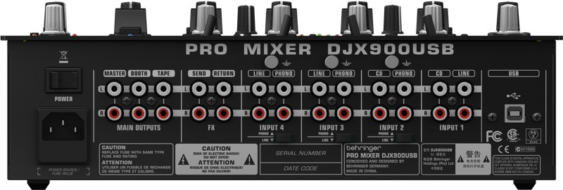 Audio mixer BEHRINGER DJX900USB (5 kanala, USB sučelje)-1