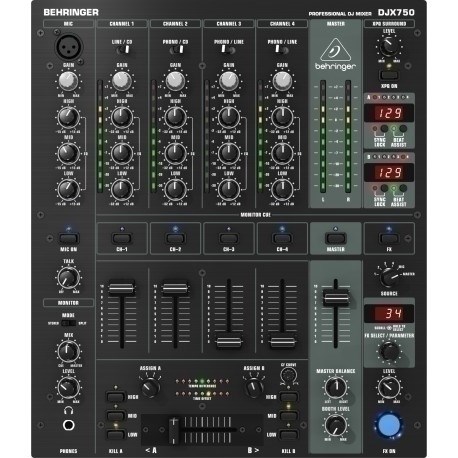 Behringer DJX750 audio mixer 5 channels 10 - 55000 Hz-2