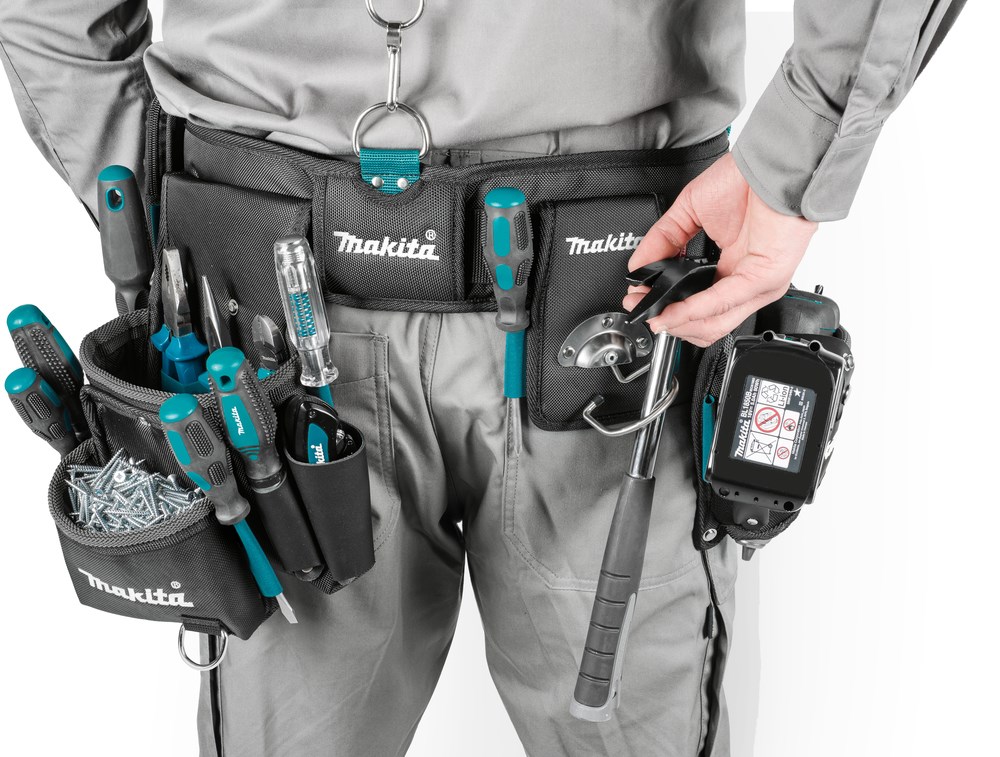 MAKITA E-15235 torbica za alat (2 džepa, držač za čekić, poliester/koža)-3