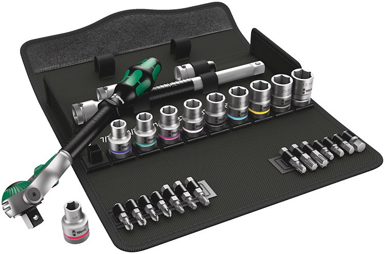 Set nasadnih ključeva WERA 8100 SC 9 Zyklop Metal (3/8", 28-dijelni)-0