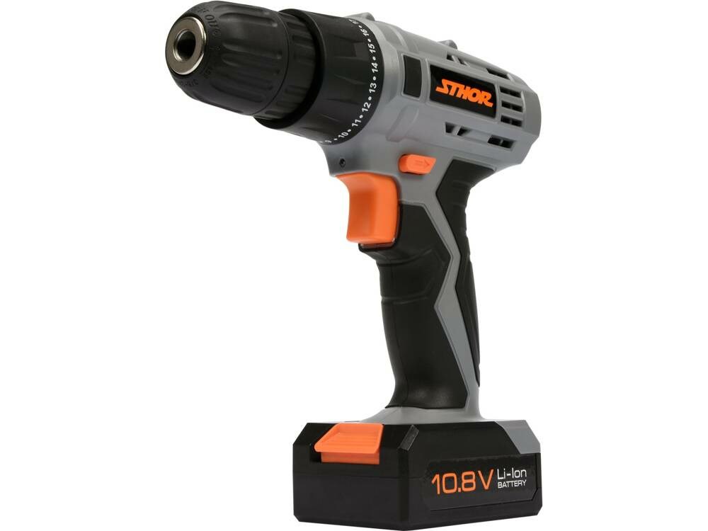 STHOR DRILL DRIVER 10,8V 1 x 1,3Ah Li-Ion 1 GEAR, 700 rpm, 10mm 78981-2