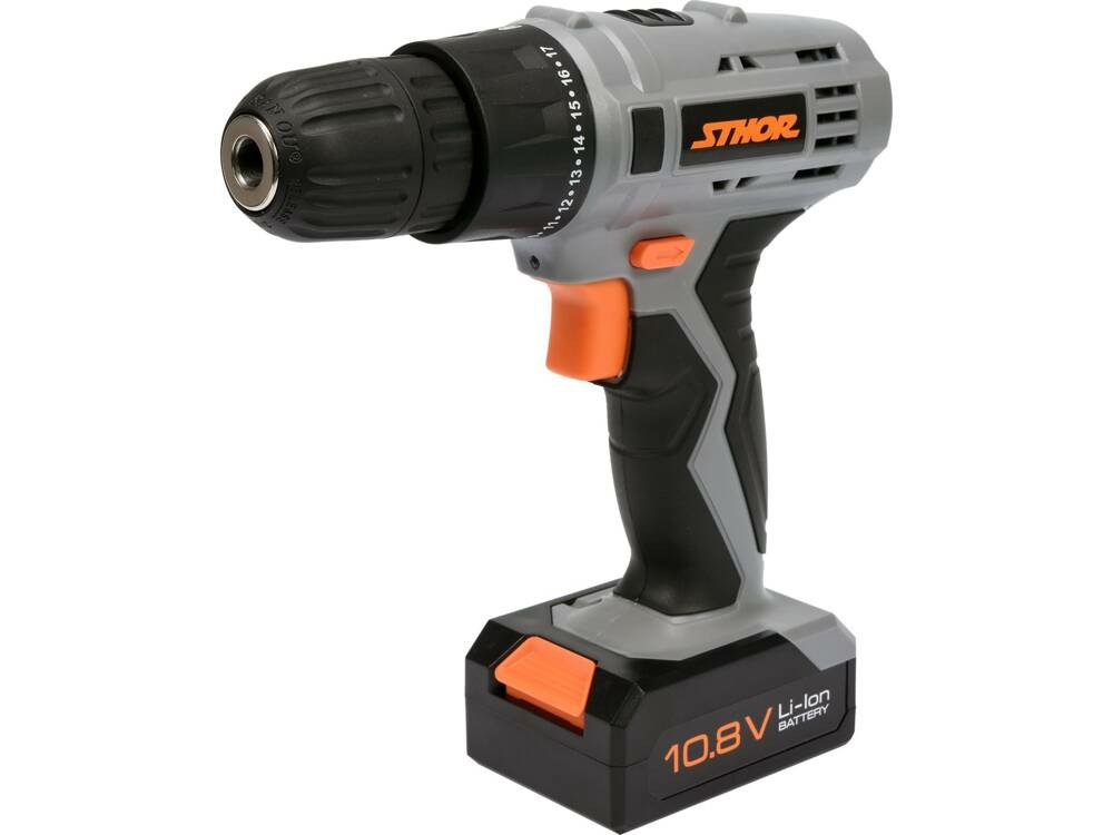 STHOR DRILL DRIVER 10,8V 1 x 1,3Ah Li-Ion 1 GEAR, 700 rpm, 10mm 78981-0