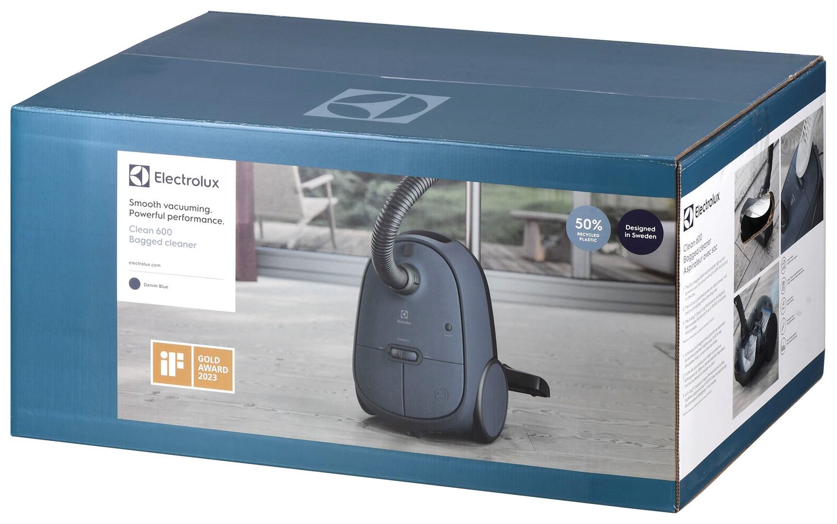 Usisavač s vrećicom ELECTROLUX 600 EB61C4DB, plava boja-7