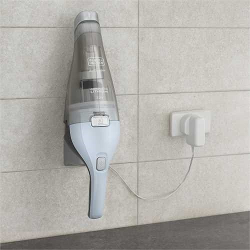 Black & Decker NVC215W handheld vacuum Blue, Grey Bagless-6
