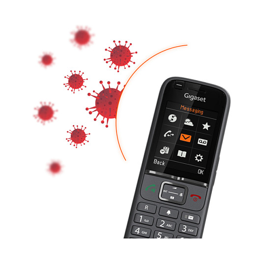 DECT telefon GIGASET S700H PRO Caller ID antracit-5